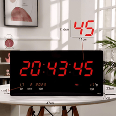 Elegantni 5-u-1 LED digitalni zidni sat "JH-4622