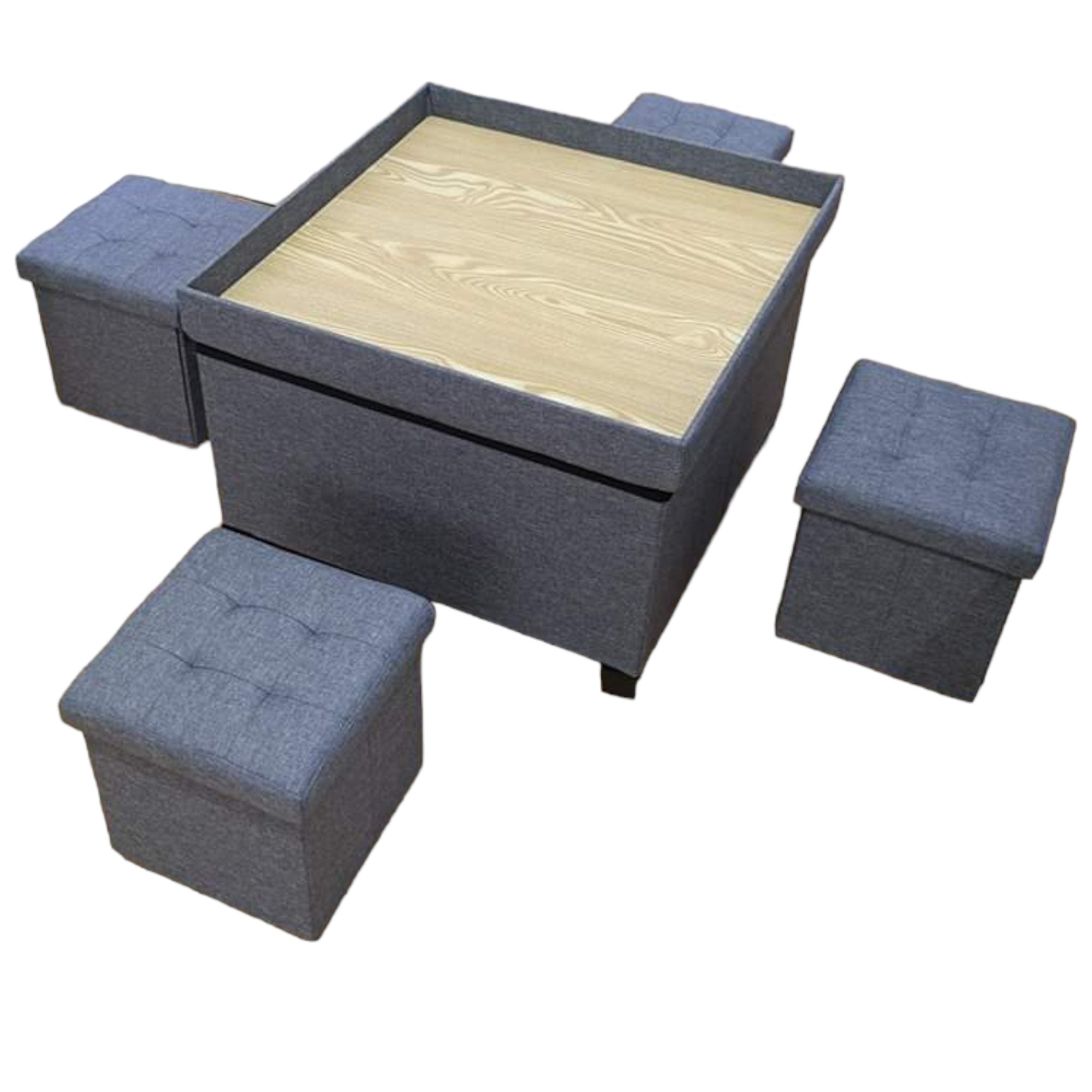 Elegantan sklopivi set taburea od 5 u 1