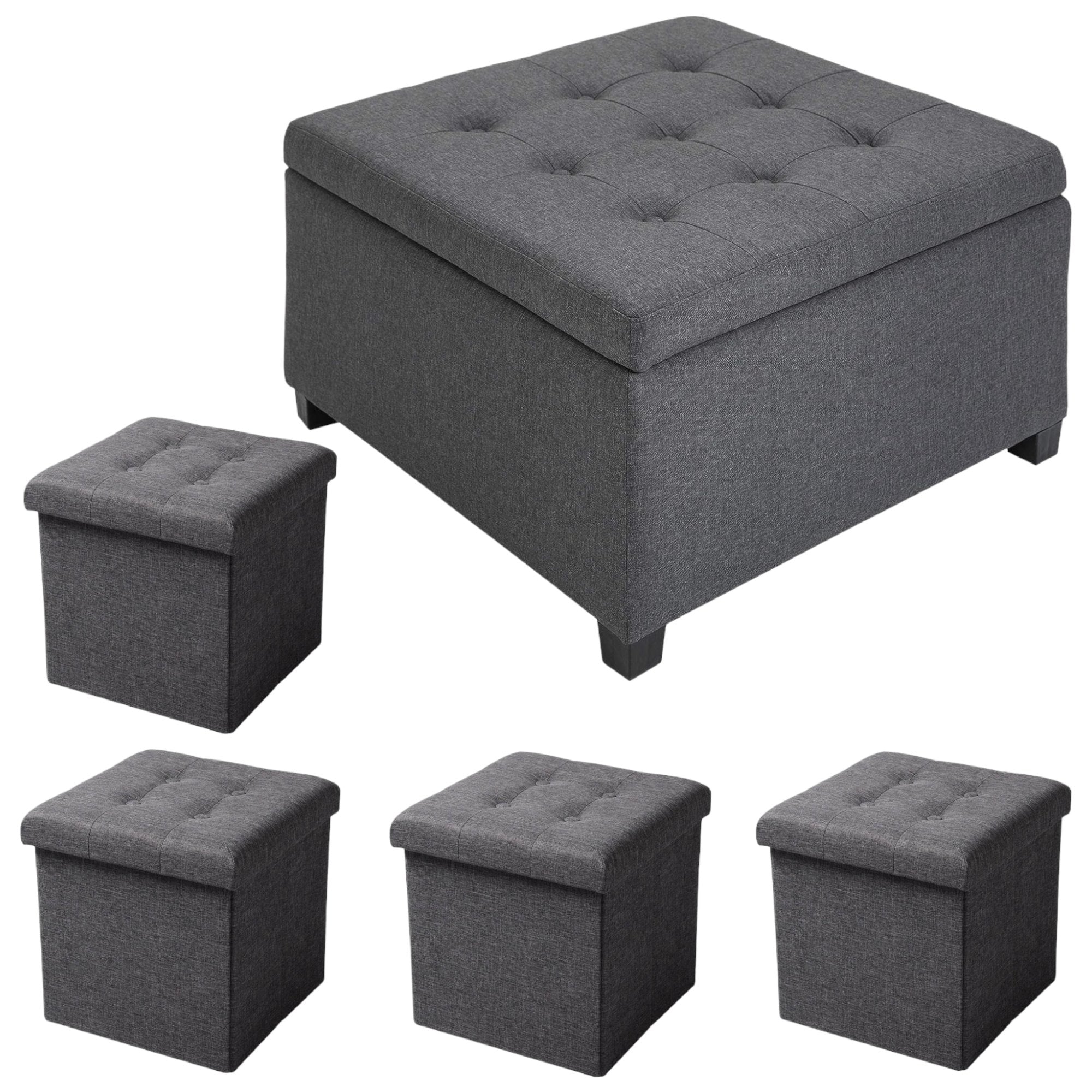 Elegantan sklopivi set taburea od 5 u 1