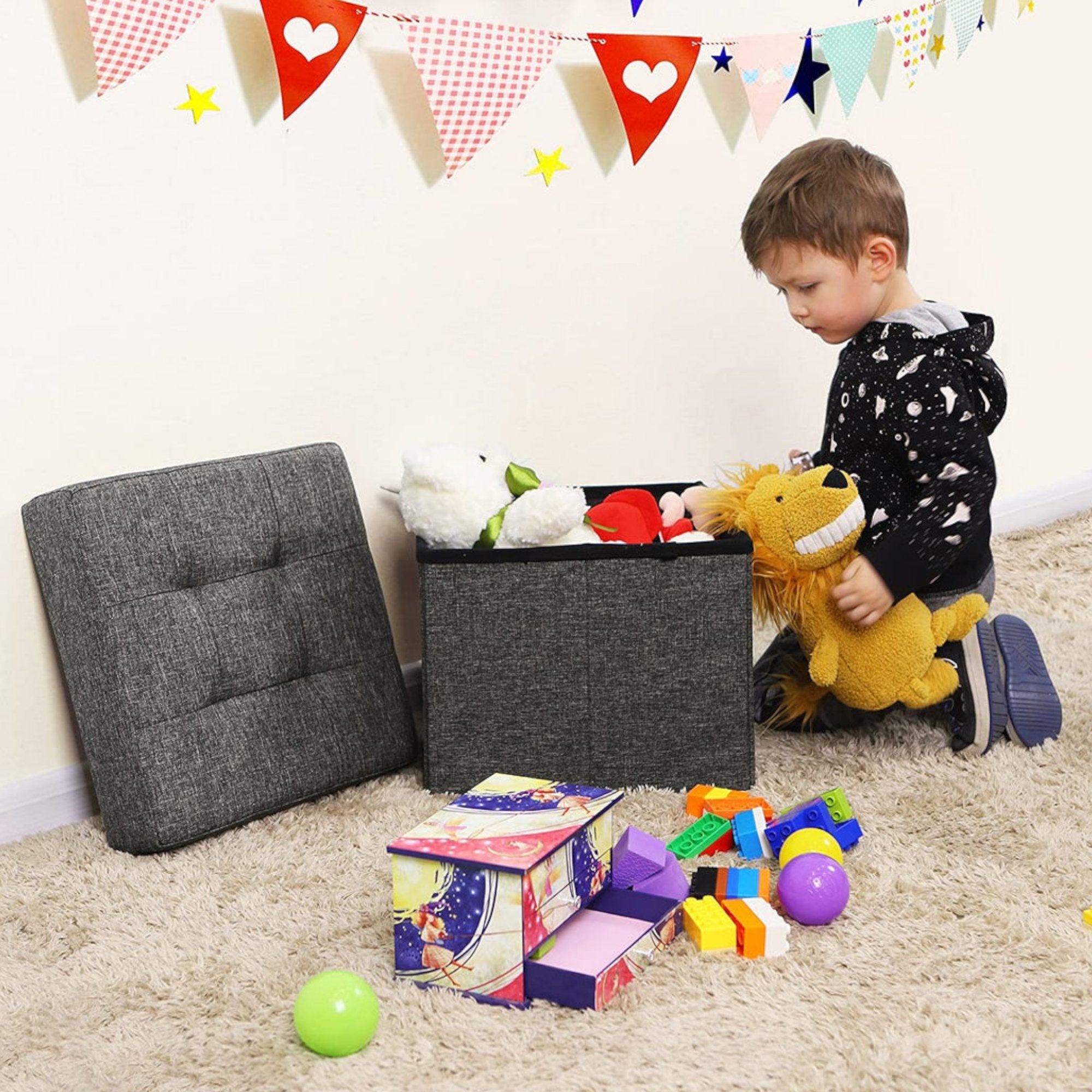 Elegantan sklopivi set taburea od 5 u 1