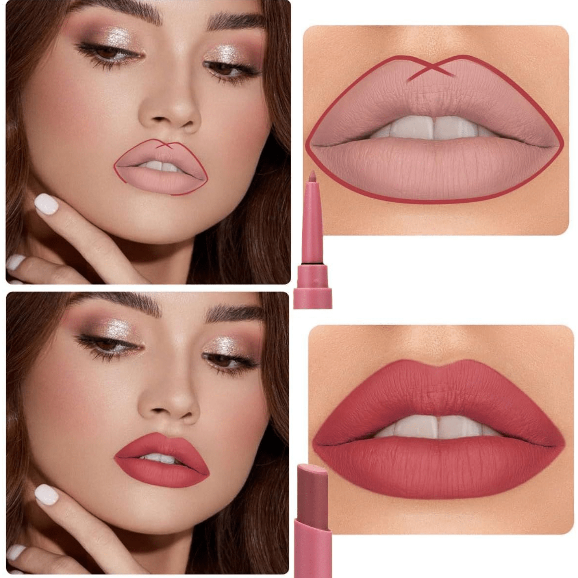 Set od 6 ruž-eva za usne "Dragon Ranee" – Elegantan i vibrantan izgled