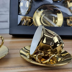 Luksuzni 6-dijelni Set Šolja "Gold" za elegantno uživanje u posluženju