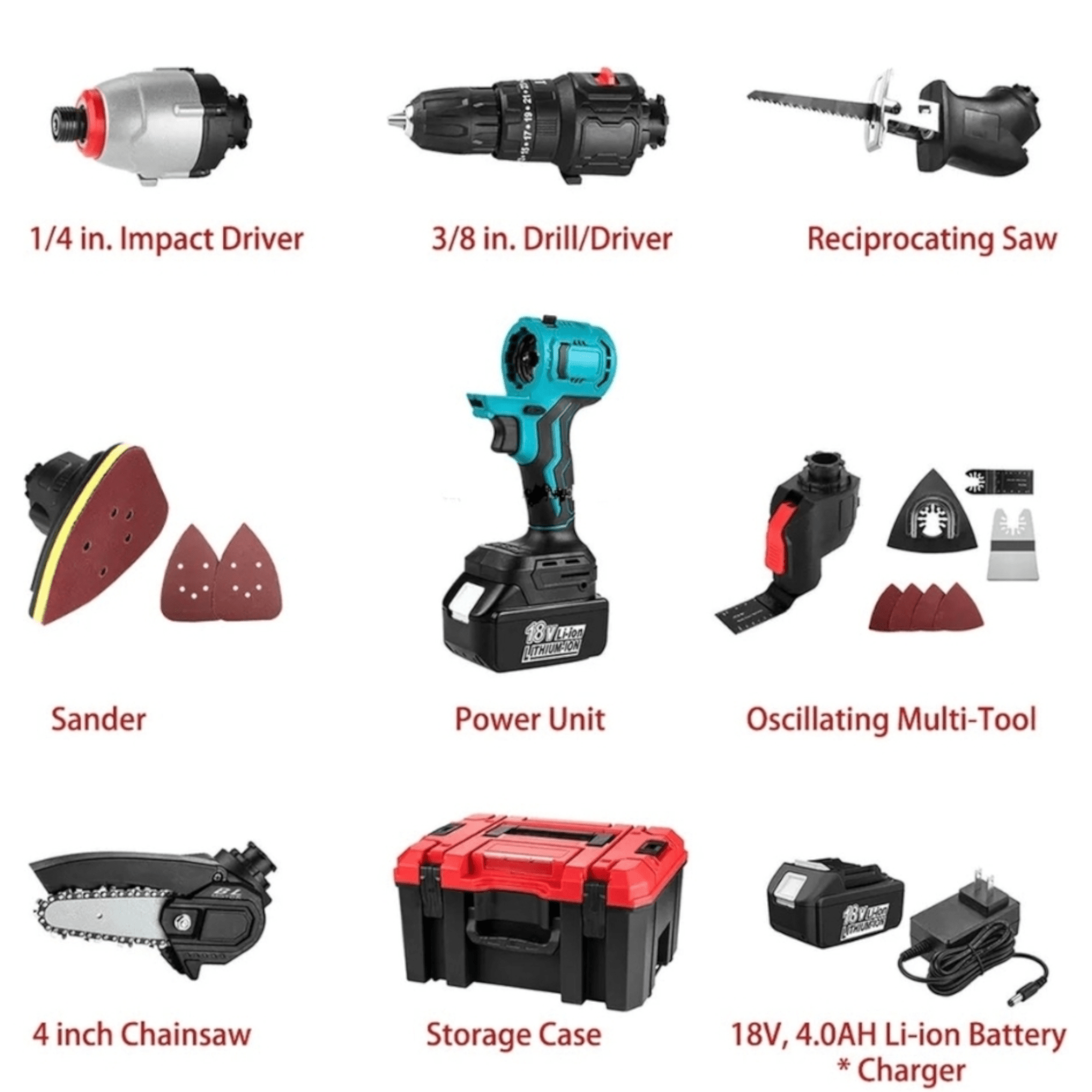 Makita 6-in-1 Aku Set: Versatile Power Tool Essentials