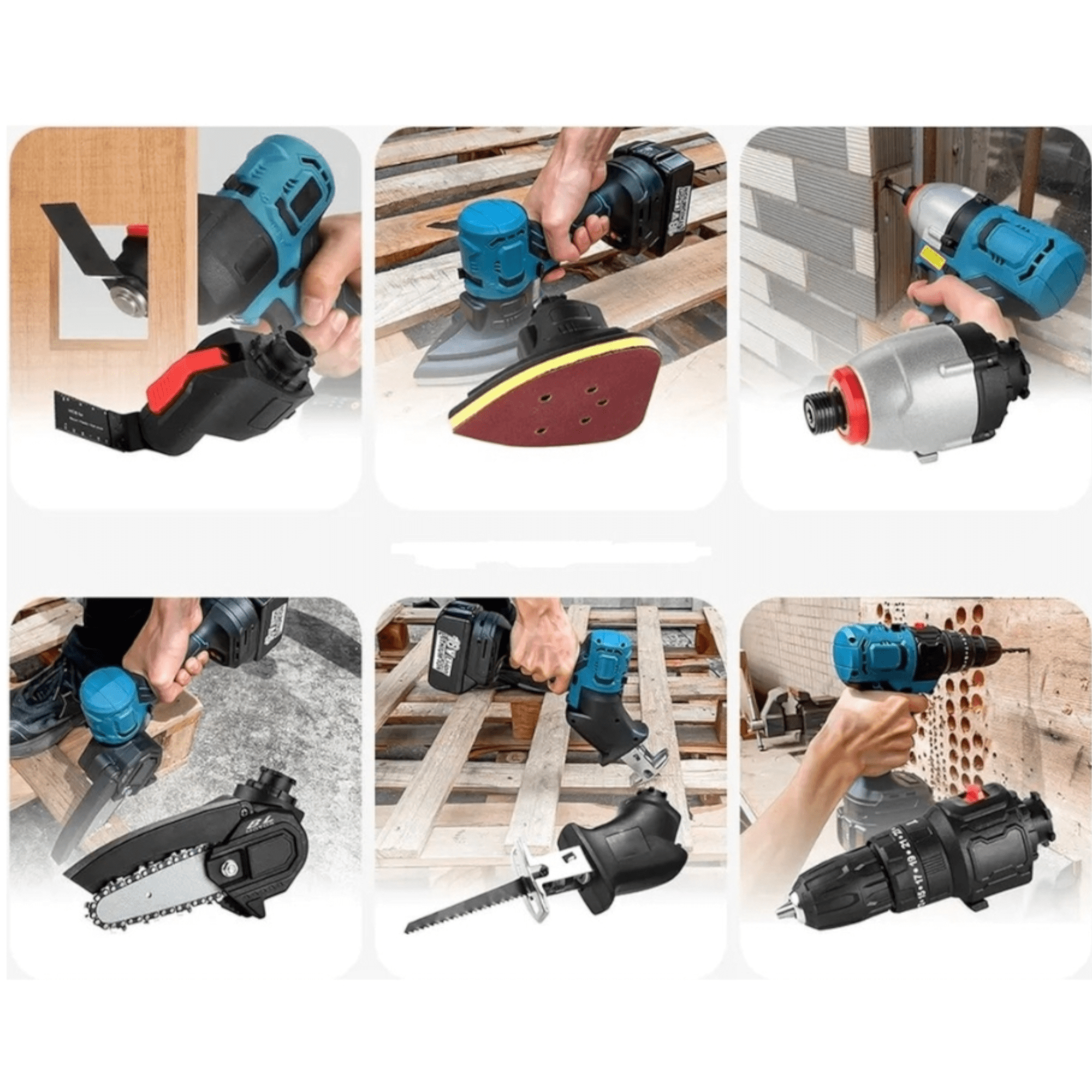 Makita 6-in-1 Aku Set: Versatile Power Tool Essentials