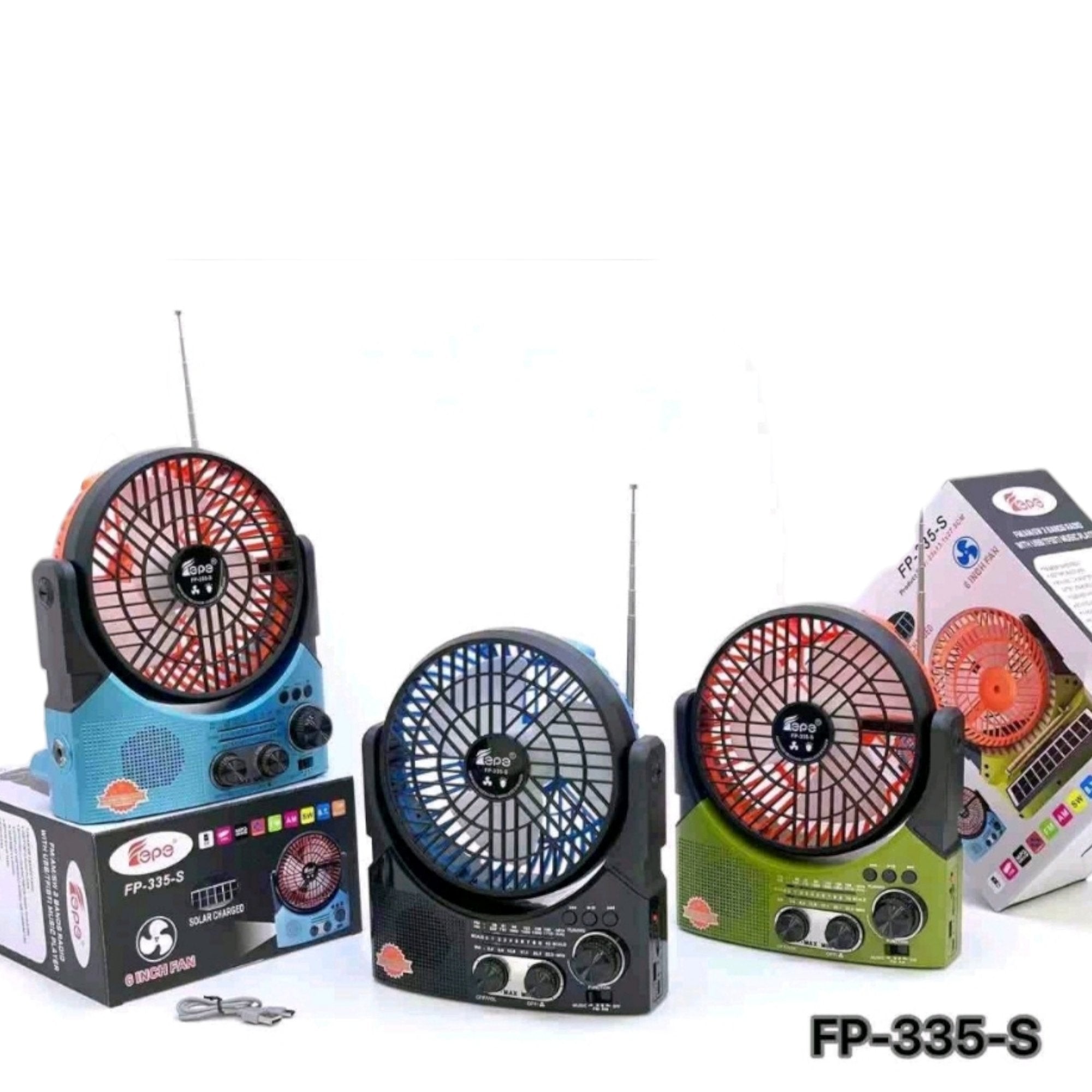 Inovativni 6u1 Solarni Ventilator sa BT, FM i MP3 Funkcijama