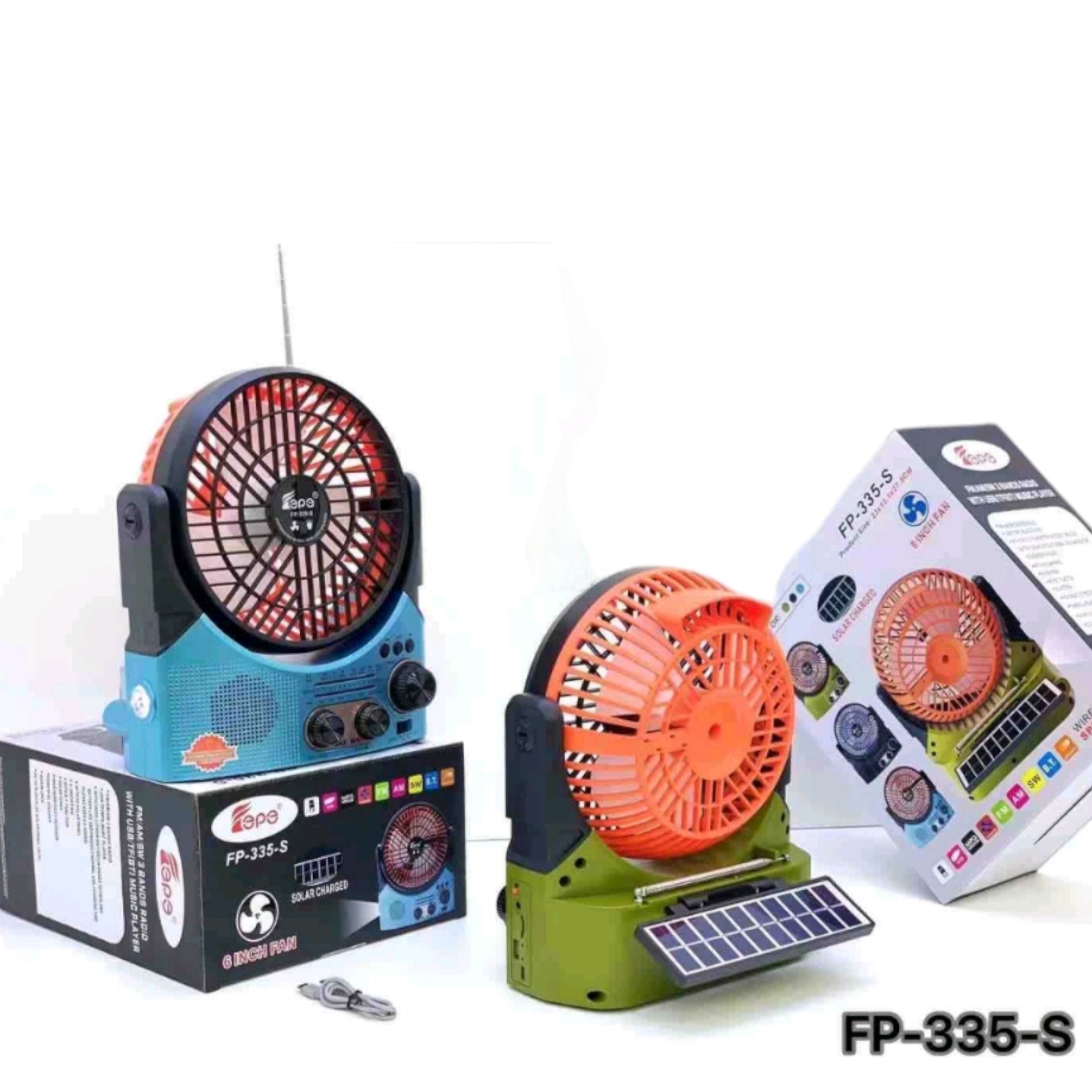Inovativni 6u1 Solarni Ventilator sa BT, FM i MP3 Funkcijama