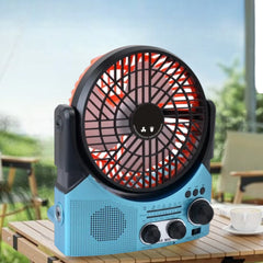 Inovativni 6u1 Solarni Ventilator sa BT, FM i MP3 Funkcijama