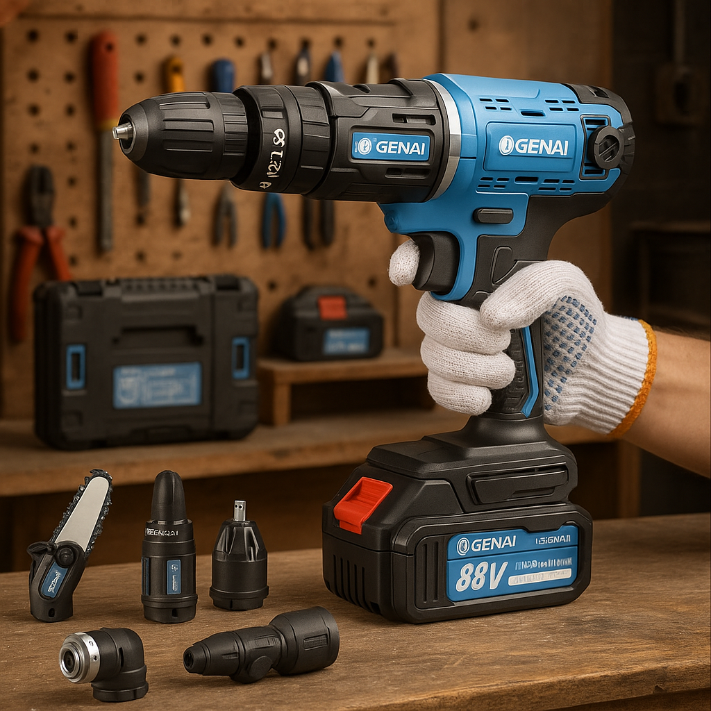 PROFI MULTIFUNKCIONALNI SET 5u1 — BEZČETKASTI MOTOR + 2x 68V BATERIJE