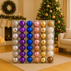 Set Božićnih Kugli 10/1 – Elegantna Novogodišnja Dekoracija