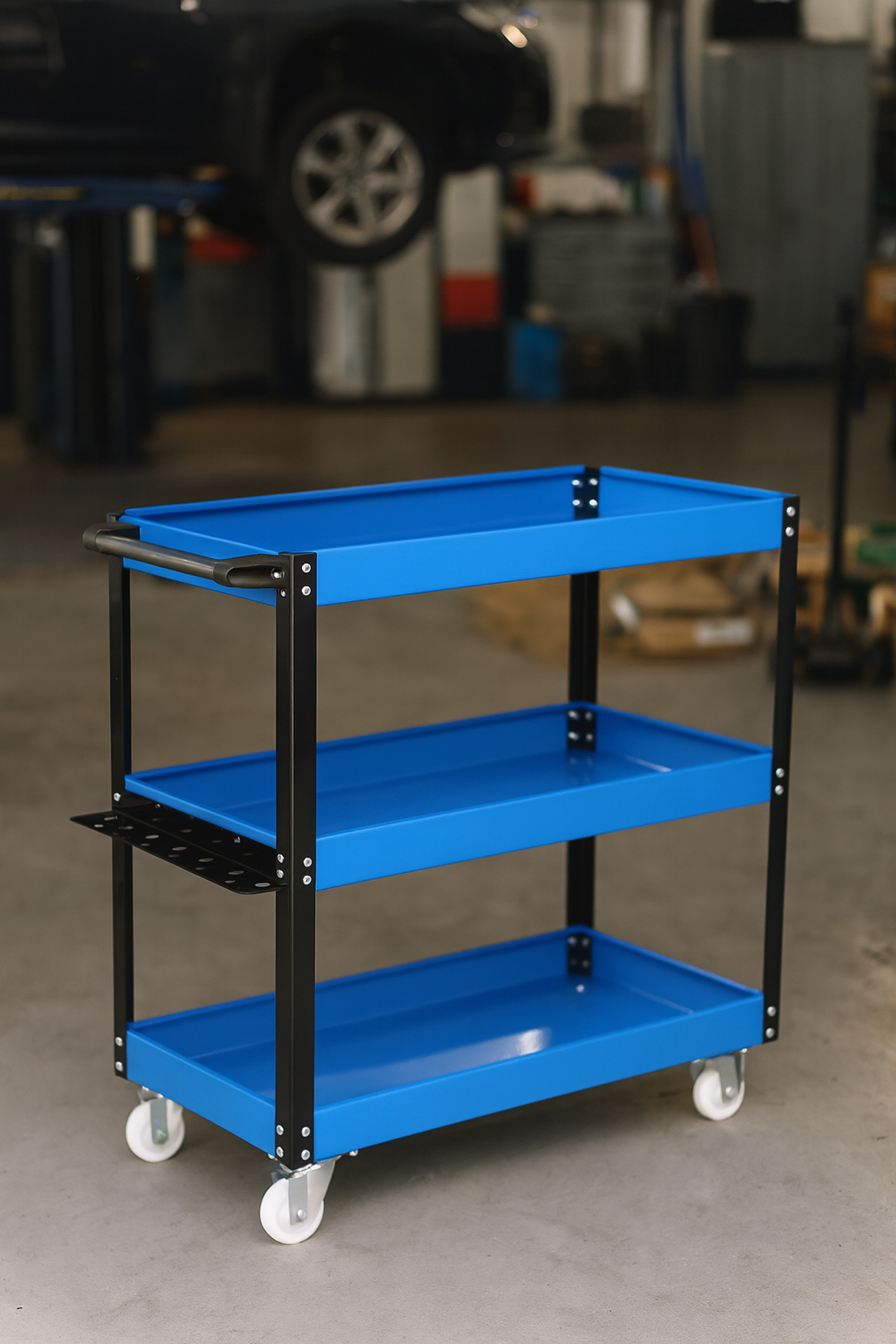 Kolica za Alat s Dodatkom za Šarafcigere – 3 Police | Nosivost 100 kg