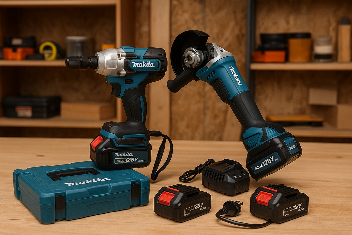 Set AKU Brusilica i AKU Odvijač Makita 128V – Komplet Snage i Preciznosti!