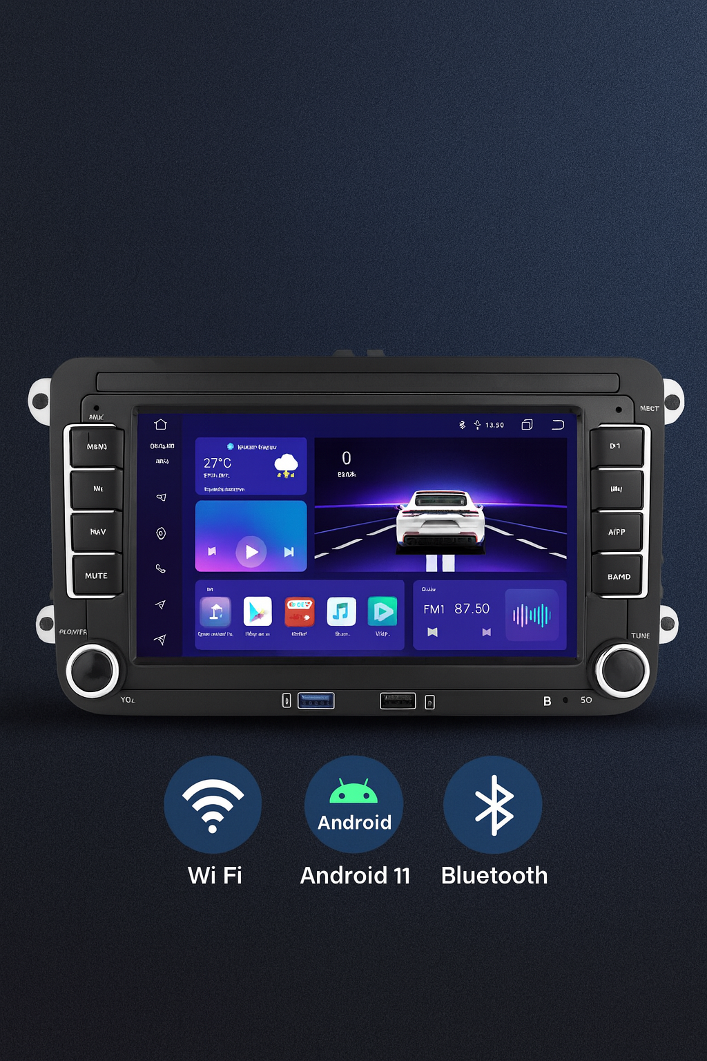 Android 11 Multimedija – Wi-Fi, GPS, 32 GB – Kompatibilna sa VW / Skoda / Seat