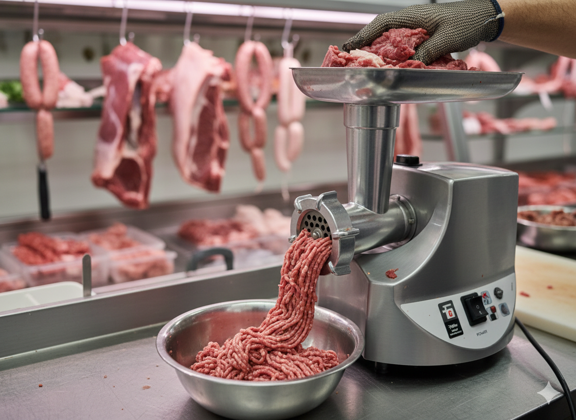 🥩🔥 MAŠINA ZA MLJEVENJE MESA & IZRADU KOBASICA – 2500W | INOX | AKCIJA 🇨🇭