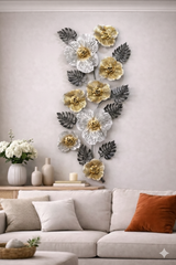 🖼️ METALNI ZIDNI UKRAS – 46 × 92 cm