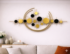 🖼️ METALNI ZIDNI UKRAS – 96 × 45 cm
