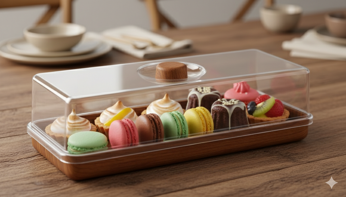🍰 EVELIN RECTANGLE BREAD & CAKE SERVING BOX