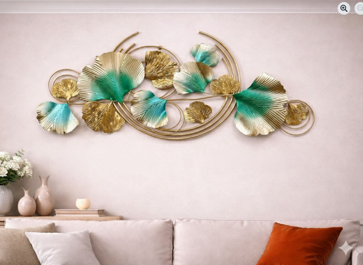 🖼️ METALNI ZIDNI UKRAS – 92 × 46 cm