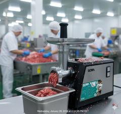 🥩 BOMA 384 MAŠINA ZA MLJEVENJE MESA – 2000W ČISTE SNAGE