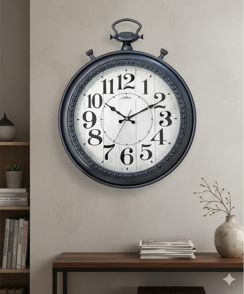 ⏱️ GALAXY 736-F SERIJA – ZIDNI SAT U STILU DŽEPNOG SATA (50 cm) ⏱️
