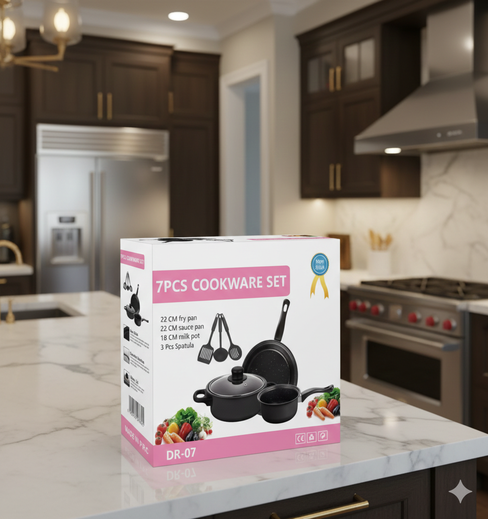🔥 HOT SELLING – 7-DIJELNI NON-STICK SET ŠERPI I TAVA 🔥