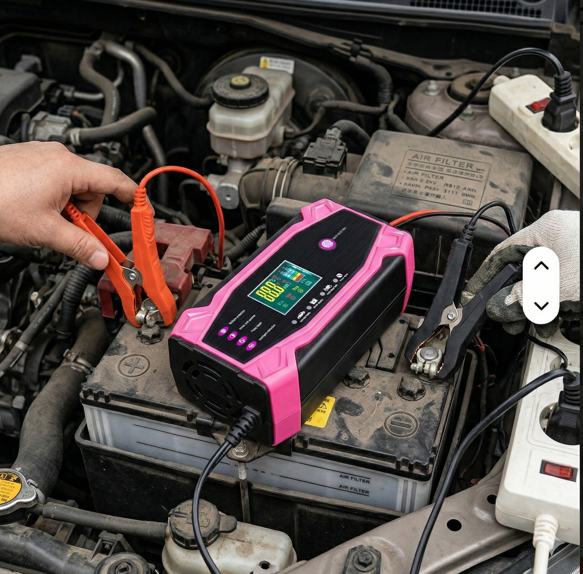 🔋⚡ INTELIGENTNI PUNJAČ AKUMULATORA 12V / 24V – 10A SMART PULSE CHARGER ⚡🔋