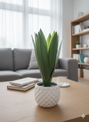 🌸 UMJETNI CVIJET SA SAKSIJOM 35 cm – ZELENILO KOJE UVIJEK IZGLEDA SAVRŠENO 🌸