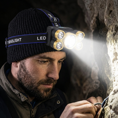 🔥 5x T6 LED NAGLAVNA LAMPA – EKSTREMNA SNAGA ZA POTPUNI MRak!