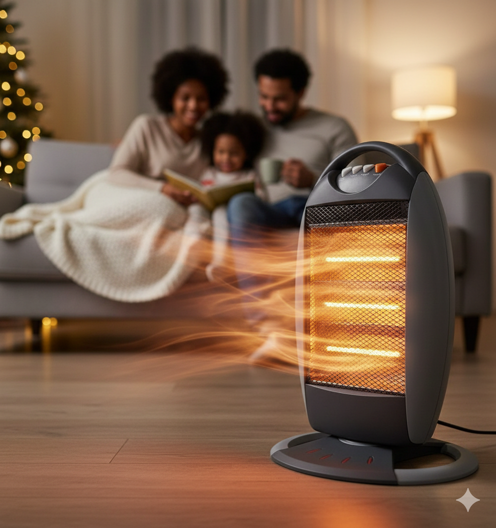 🔥 HALOGEN GRIJALICA 1200 W – PODNA, ROTIRAJUĆA
