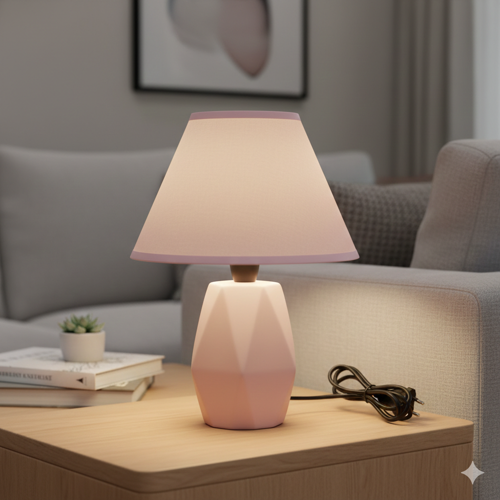 💙 ELEGANTNA DEKORATIVNA KERAMIČKA STOLNA LAMPA – SKANDINAVSKI DIZAJN ✨