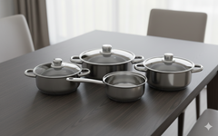 🍲 NIDA HOME – 7-DIJELNI SET POSUĐA (INOX)