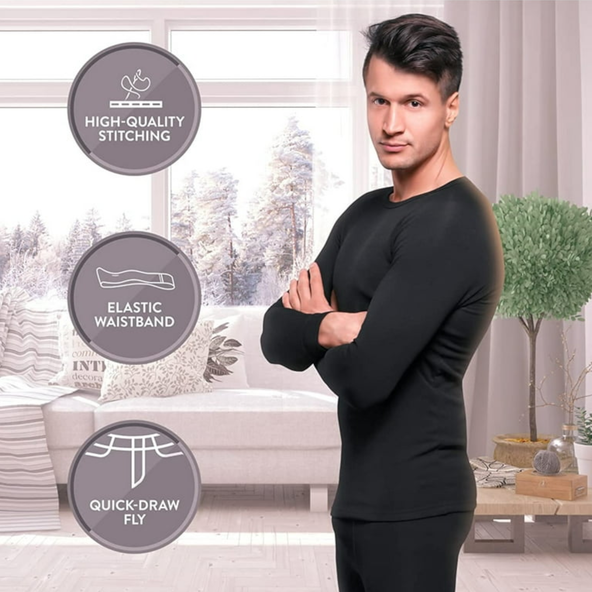 Komplet Termo Set: Duge Gaće i Majica - 1 Par + 1 Gratis!