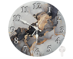 ZIDNI ELEGANTNI MERMERNI SAT Ø 25 cm – MINIMALIZAM KOJI OSTAVLJA UTISAK 🕰️