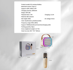 🔥 K12 BLUETOOTH KARAOKE ZVUČNIK SA MIKROFONOM – MINI KUĆNI KTV ZA DJECU I PORODICU 🔥