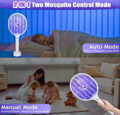⚡🦟 ELEKTRIČNI REKET ZA KOMARCE 3000V – 2U1 UBICA INSEKATA! 🔥