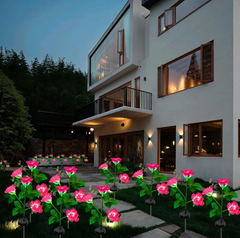 🌹✨ SOLARNE ROSE LED LAMPE (2 KOM) – ROMANTIČNO DVORIŠTE BEZ STRUJE!