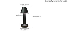 🔺✨ CHRONOS PYRAMID LED LAMPA – BEŽIČNI LUKSUZ + TOUCH KONTROLA!