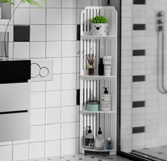 🚿 USKI KUTNI ORMAR 4 ETAŽE – MAKSIMALNO ISKORISTI SVAKI CENTIMETAR!