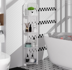 🚿 USKI KUTNI ORMAR 4 ETAŽE – MAKSIMALNO ISKORISTI SVAKI CENTIMETAR!