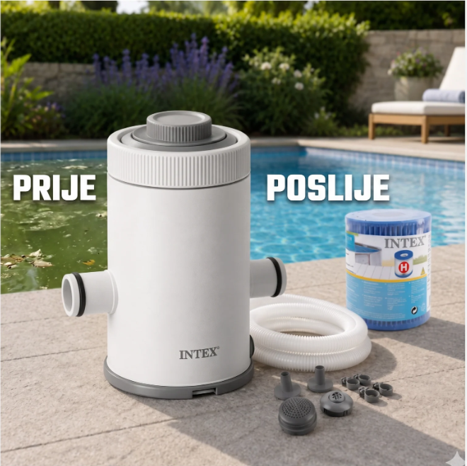 INTEX KRYSTAL CLEAR FILTER PUMPA 1250 L/h 💧🔥