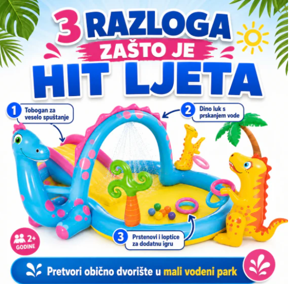 INTEX DINOLAND DJEČIJI VODENI PARK 🦖🌴💦