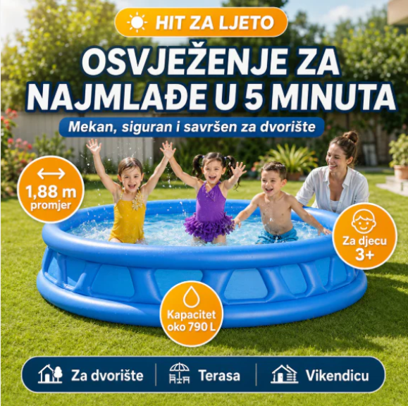 INTEX DJEČIJI BAZEN 188 cm 🏊♂️🔥
