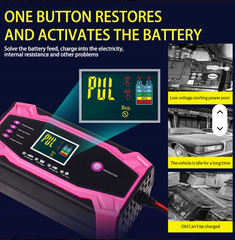 🔋⚡ INTELIGENTNI PUNJAČ AKUMULATORA 12V / 24V – 10A SMART PULSE CHARGER ⚡🔋