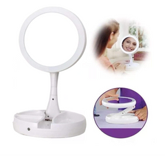 💄 Foldable USB LED Makeup Mirror – Sklopivo ogledalo sa LED svjetlom