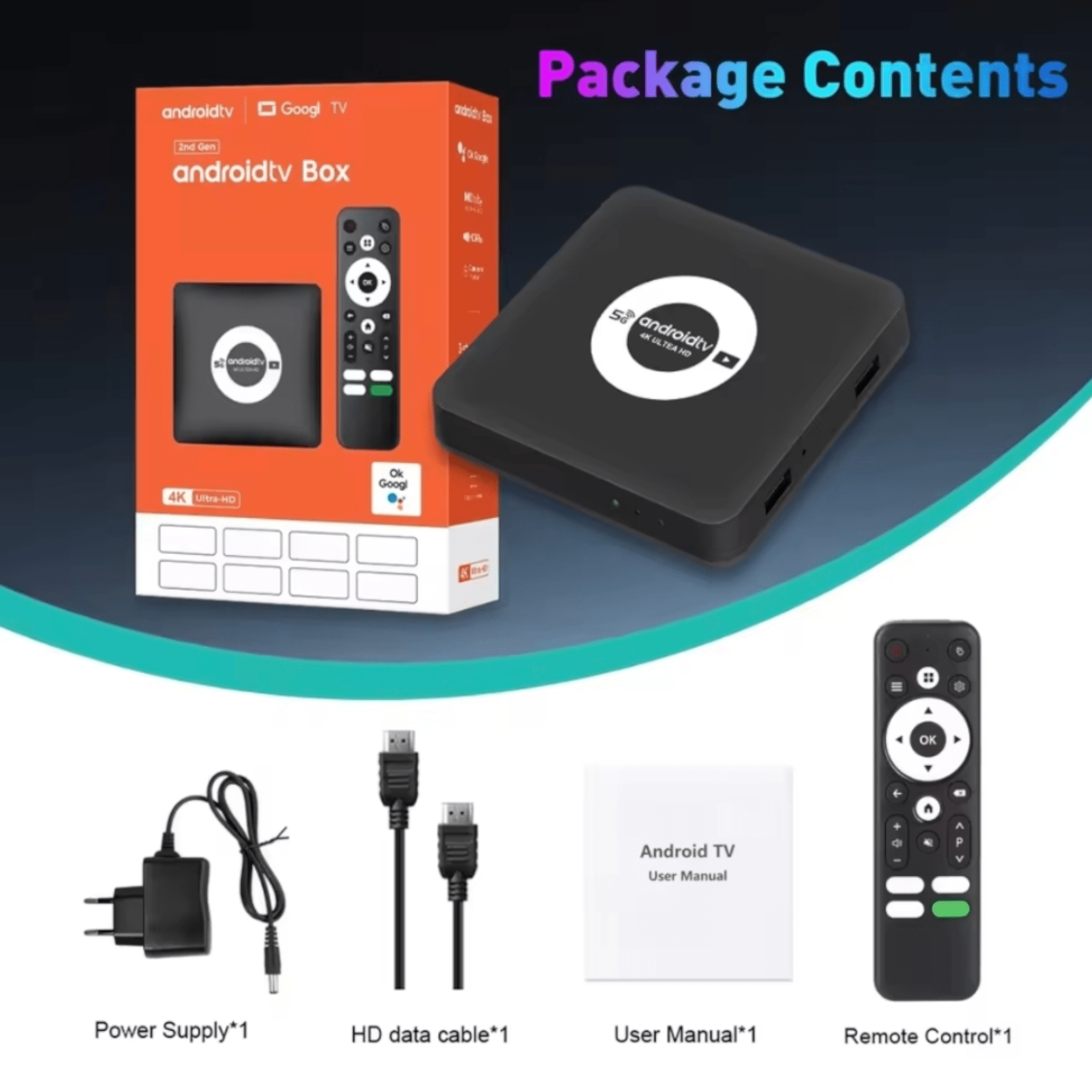High-Performance Android TV Box with 8GB RAM and 128GB Storage