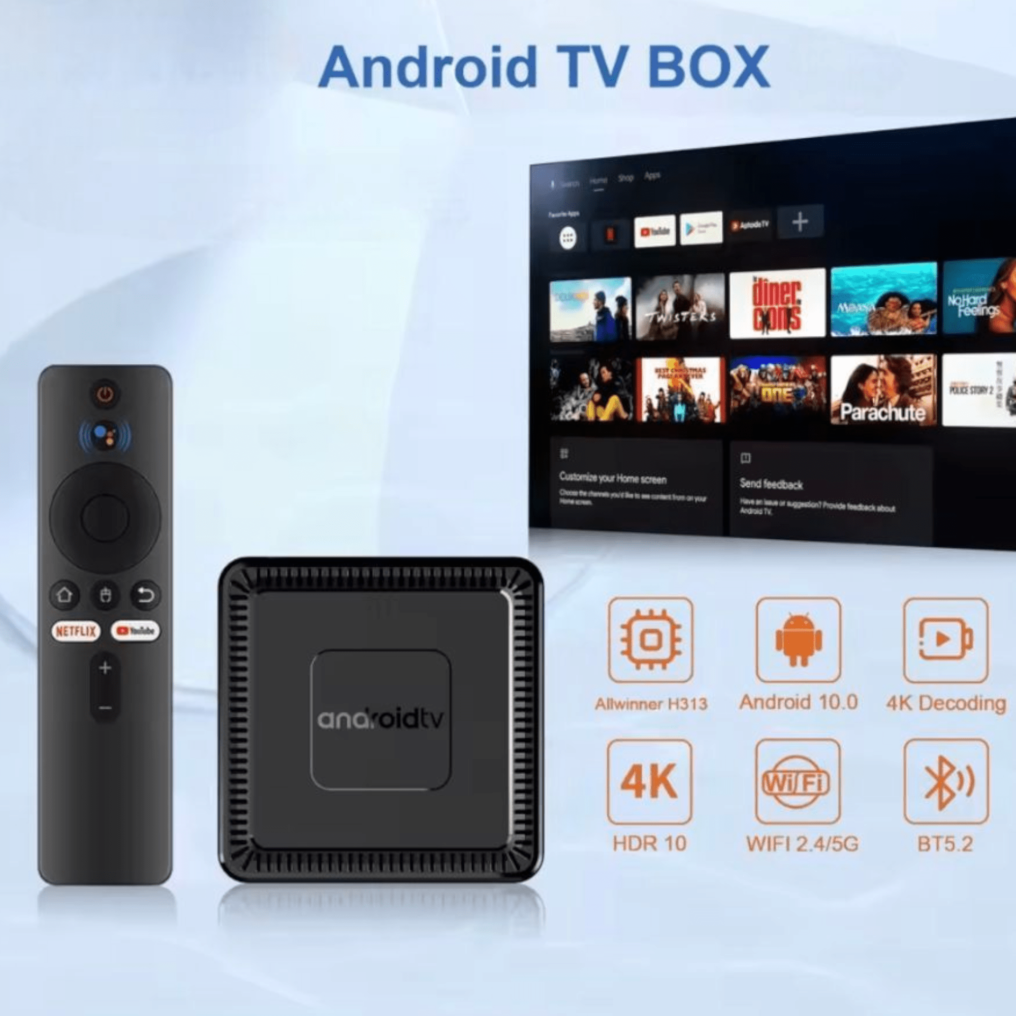 Expérience Premium avec le Boîtier Android TV Cortex-A53