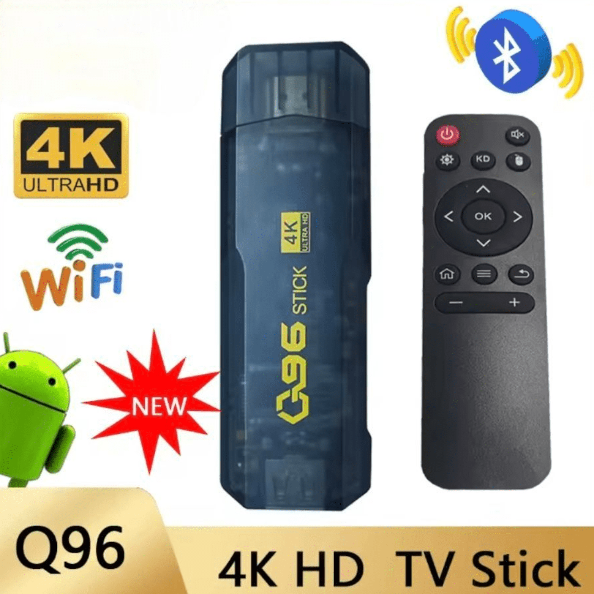 Q96 Android TV Stick with 8GB RAM and 128GB Storage – Unleash Your Entertainment!