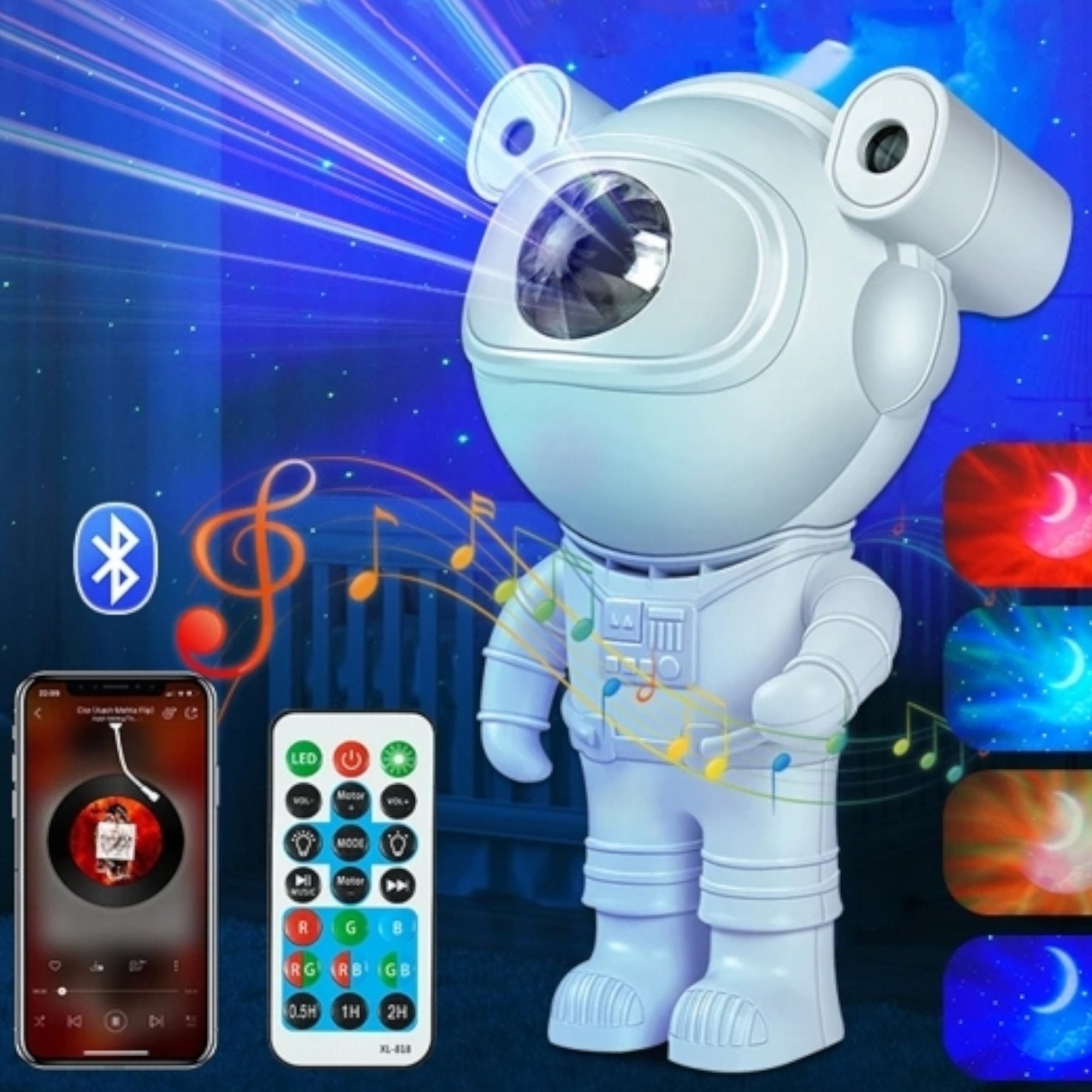 Astronaut Sky Projector & Bluetooth Speaker for an Out-of-This-World Experience