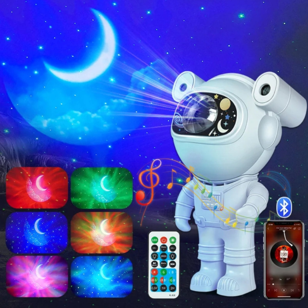 Astronaut Sky Projector & Bluetooth Speaker for an Out-of-This-World Experience