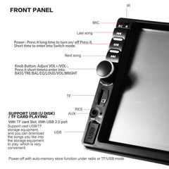 7" Touchscreen 2 Din Auto Multimedia System for Ultimate Entertainment