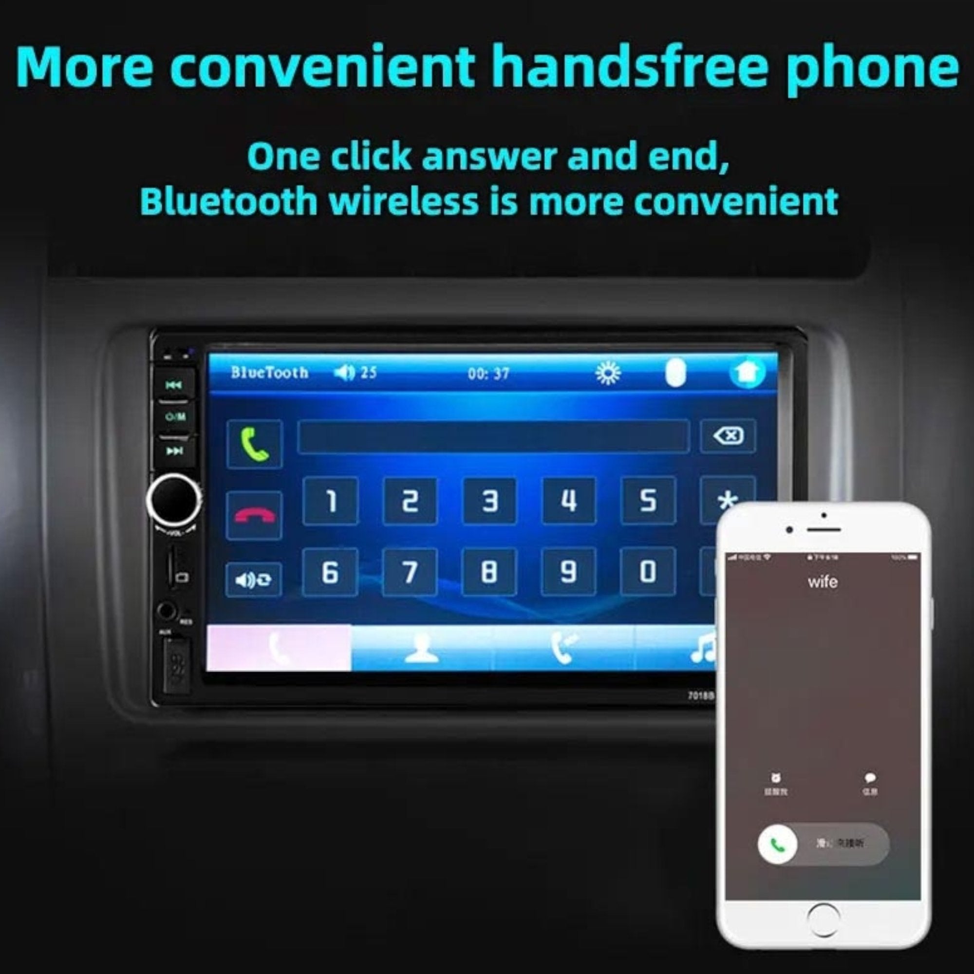 7" Touchscreen 2 Din Auto Multimedia System for Ultimate Entertainment